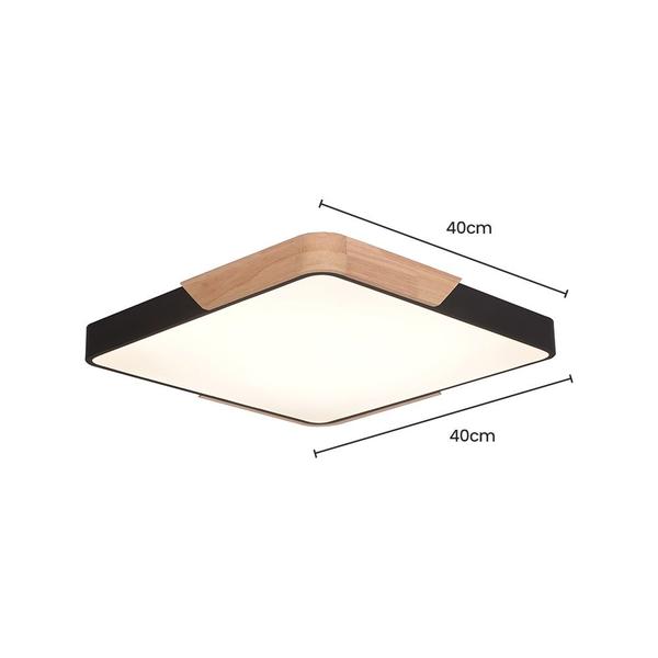 Imagem de Plafon Skylight Wood 4038Q4 40 Led Bivolt