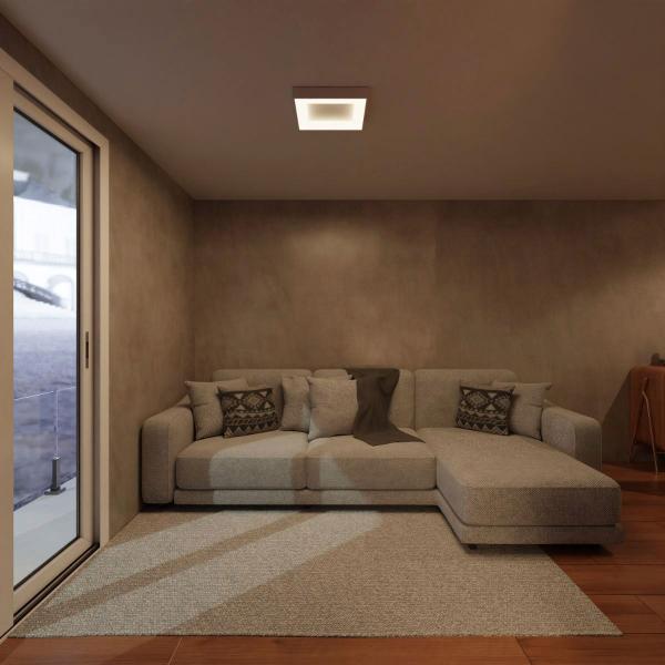 Imagem de Plafon Slim Led 35x35 Led Integrado 34w Escolha Cor Da Luz