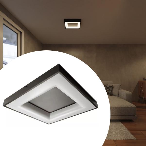 Imagem de Plafon Slim Led 35x35 Led Integrado 34w Escolha Cor Da Luz