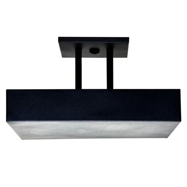 Plafon Sobrepor Luz Indireta Preto 30x30 Sala De Espera - Nova Lume Imagem de Plafon Sobrepor Luz Indireta Preto 30x30 Sala De Espera