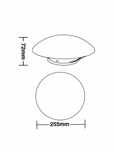 Imagem de Plafon Solari Redondo Branco Para 2 Lâmpadas E27 Bivolt