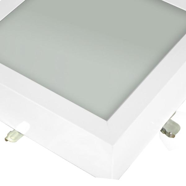 Imagem de Plafon Space Sobr. Quad. 20cm Alum. Vidro Fosco E-27 1 Lamp. Max 60w Branco