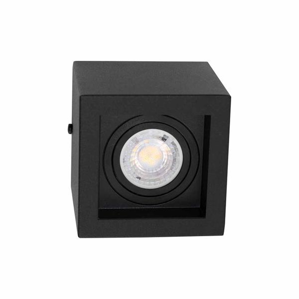 Imagem de Plafon Spot Sobrepor Box 1 Facho Preto p/ MR16 Starlumen ST2944