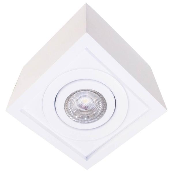 Imagem de Plafon Spot Sobrepor Branco  + LED Par20 7W Branco Frio St1576