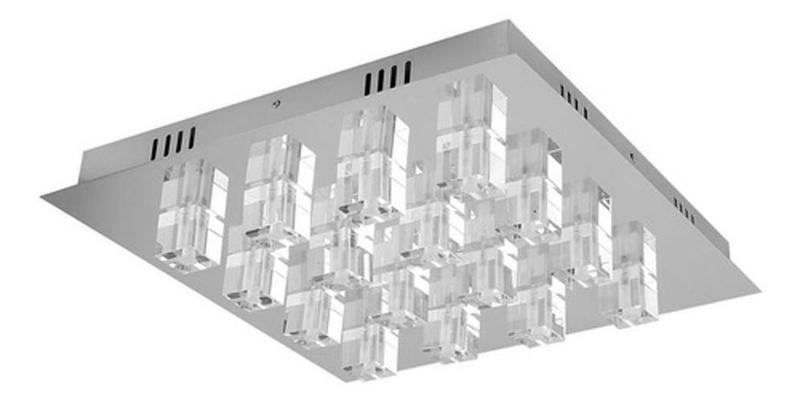 Imagem de Plafon Temis Quadrado De Cristal Para Led