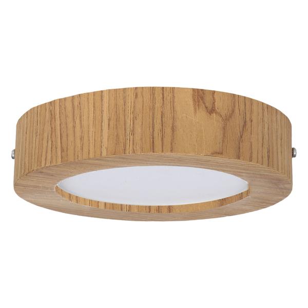 Imagem de Plafon Wood Madeira Redondo Led 18W Bivolt Freijó