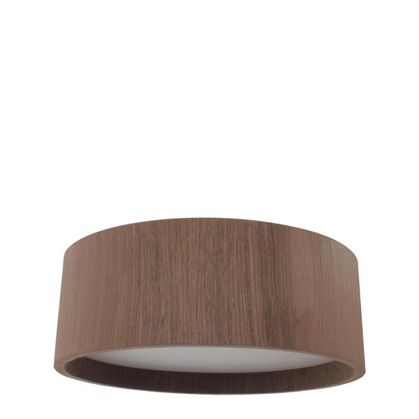 Imagem de Plafon Wood Redondo 50Cm - 5 Luzes E27 - Imbuia