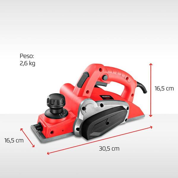 Imagem de Plaina Elétrica 700W 2Mm De Corte Por Passada Mondial 110V