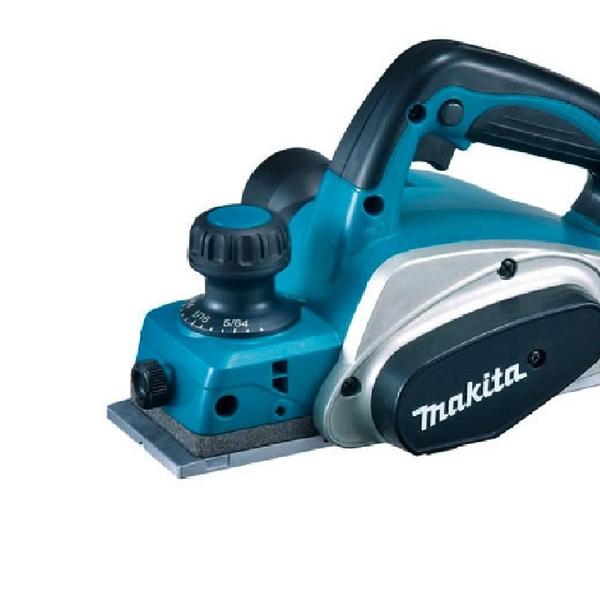 Imagem de Plaina Elétrica 82mm 3-1/4'' 620W com Calibrador Faca Guia Chave Soquete Madeira KP0800 220V Makita