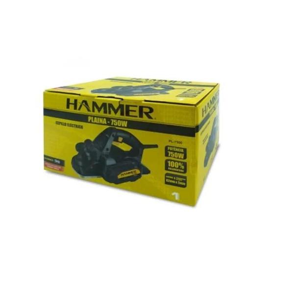 Imagem de Plaina Elétrica Manual 82mm 750w - Pl7500 Hammer Cor Preto 110v