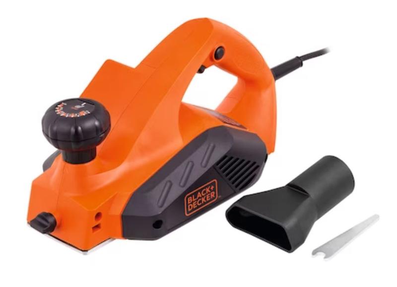 Imagem de Plaina elétrica profissional black decker 3.1/4'' 82mm 650w 110v 127v 7698-br plaine (artesanato, marcenaria, móveis, madeira)