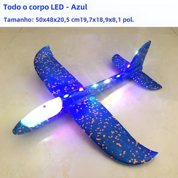 Imagem de Planador de Espuma para Crianças - Avião de 50cm com Design Leve