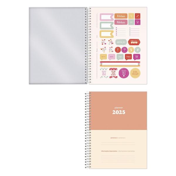 Imagem de Planner 2025 FORONI Espiral Semanal 177x240mm 80fls Dizaí