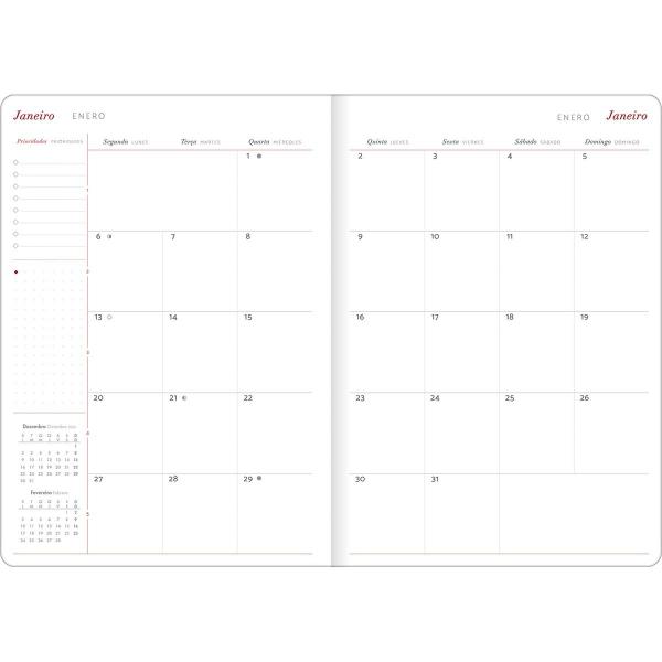 Imagem de Planner 2025 Tilibra cambridge grampeado 178x254mm 20 folhas