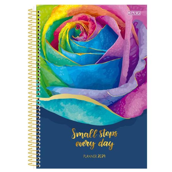 Imagem de Planner Agenda Com 80 Folhas Espiral 138x206mm 2024