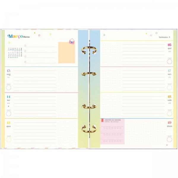 Imagem de Planner argolado 2023 happy 177mm x 240 mm