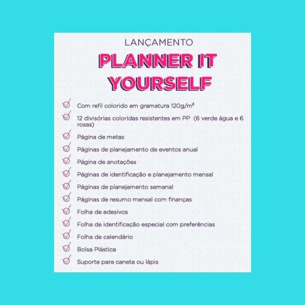 Imagem de Planner Ci Acqua Glam - Caderno Inteligente