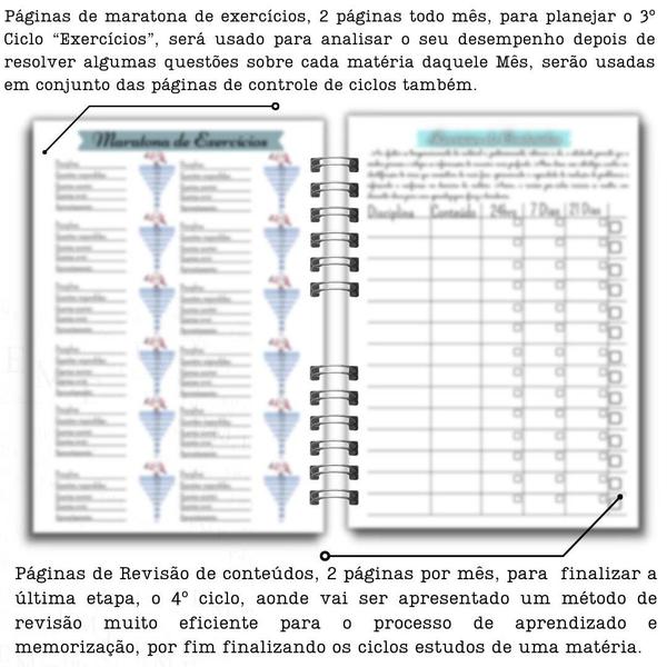 Imagem de Planner de Estudos Acqua - Planejamento estratégico - A5