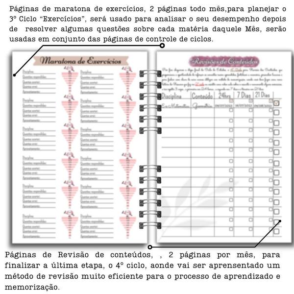 Imagem de Planner de Estudos - Planejamento estratégico - A5 Emf Planners