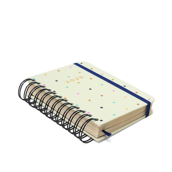 Imagem de Planner Diario Wire-O Cicero 2025 Bossa Nova Pontos Off White 11,5x16