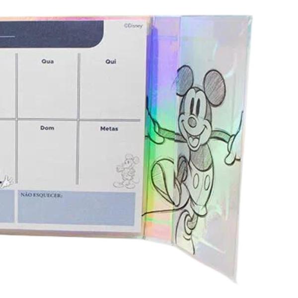 Imagem de Planner Disney Holográfico - Mickey - 240 notas - Prata