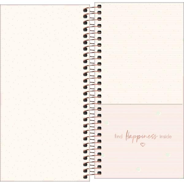 Imagem de Planner Espiral 11,9 x 24 cm Soho 90 G 2025 - Xadrez Rosa - Empathy