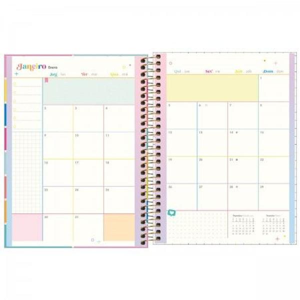 Imagem de Planner Espiral 17,7 x 24 cm Be Nice 90 G 2023