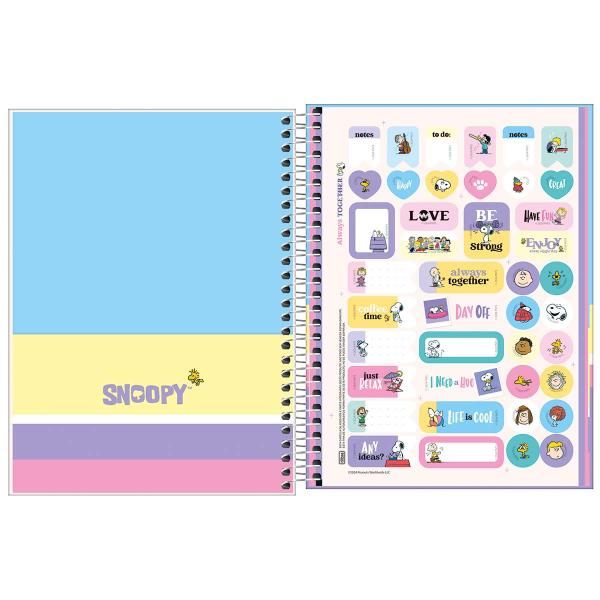 Imagem de Planner Espiral 17,7 x 24 cm Snoopy 2025 - Having Fun By Your Side