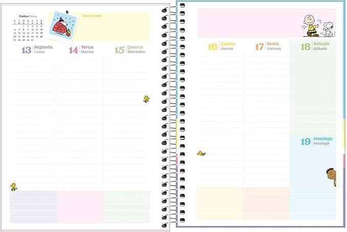 Imagem de Planner Espiral 17,7 x 24 cm Snoopy 2025 Tilibra 1354