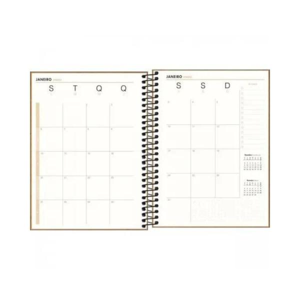 Imagem de Planner Espiral 2025 Kraft Work - Tilibra