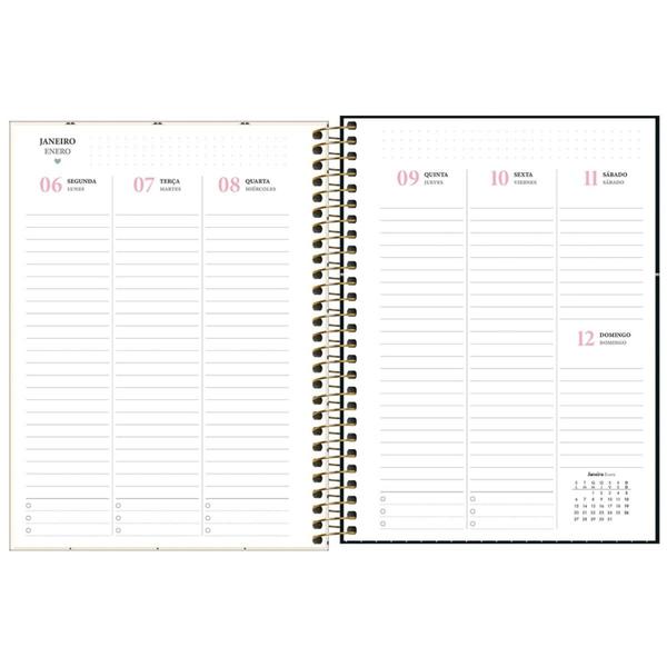 Imagem de Planner Espiral Capa Dura West Village 2025 - 17,7 X 24 cm - Capas Sortidas - Tilibra