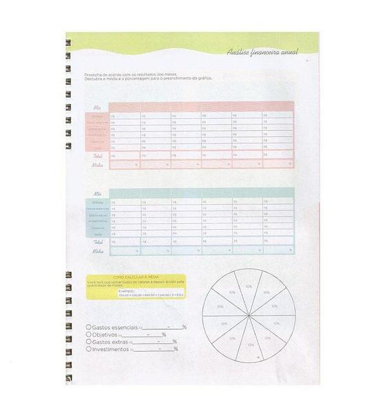 Imagem de Planner Financeiro Não Datado 97 Folhas 177x240mm - BRW