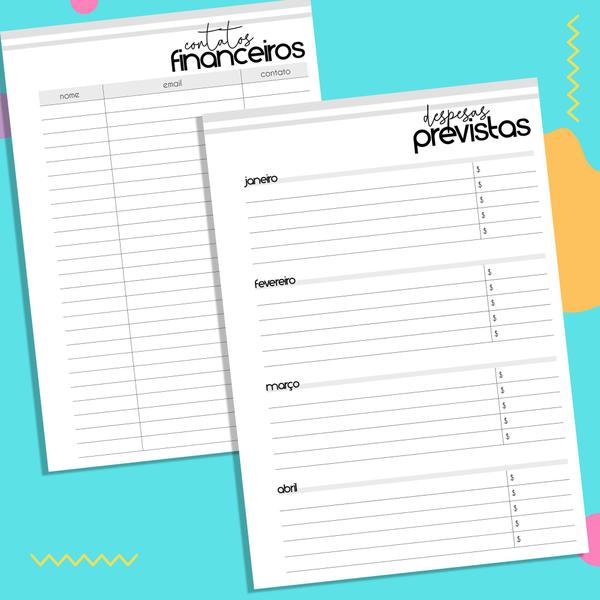 Imagem de Planner Financeiro Permanente Capa Dura 15x21cm Vibes :: FábriCaderno