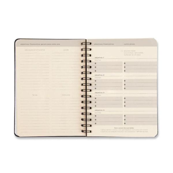 Imagem de Planner Financeiro Wire-O Cicero Classica 14,8X21Cm Preto