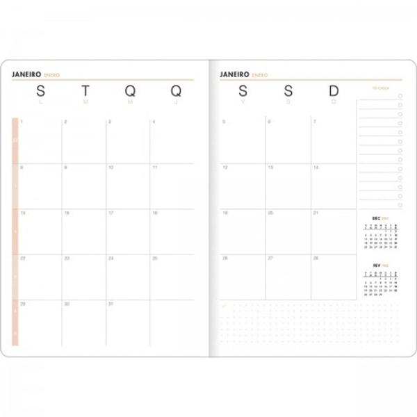 Imagem de Planner Grampeado 17,8 x 25,4 cm Kraftwork 90 G 2024