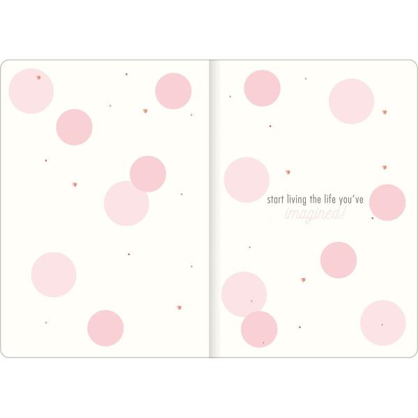 Imagem de Planner Grampeado 17,8 x 25,4 cm Soho 90 G 2022 - Listras Rosinhas