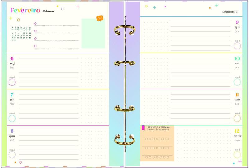 Imagem de Planner HAPPY Argolado 2023 - TILIBRA