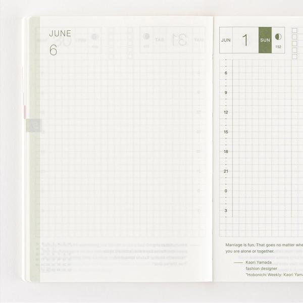 Imagem de Planner Hobonichi Techo 2025 Livro original em inglês tamanho A6