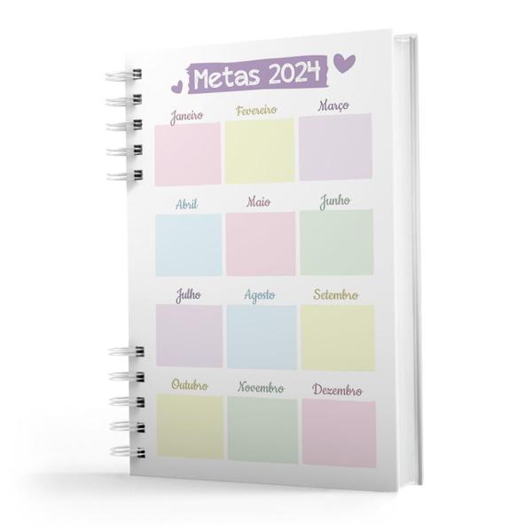 Imagem de Planner Mensal 2024 Nisti Print 15x21 cm - Branco