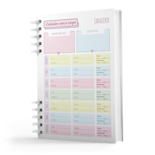 Imagem de Planner Mensal 2024 Nisti Print 15x21 cm - Branco