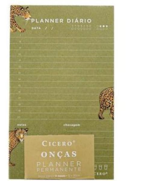 Imagem de Planner permanente bloco oncas diario verde