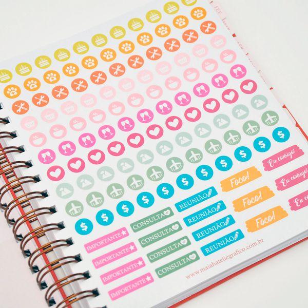 Imagem de Planner Permanente c/ HORÁRIOS e PERSONALIZADO Serena