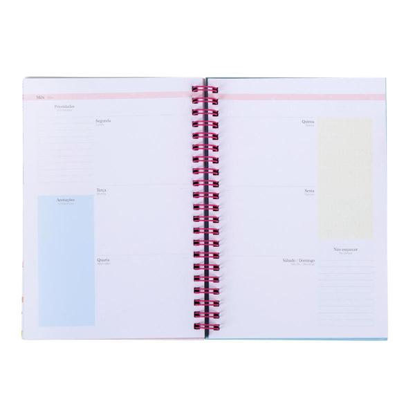 Imagem de Planner Permanente Espiral Capa Dura 18x13Cm 80 Folhas BRW