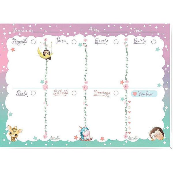 Imagem de Planner permanente semanal So Cute 53f 275x200mm - SD