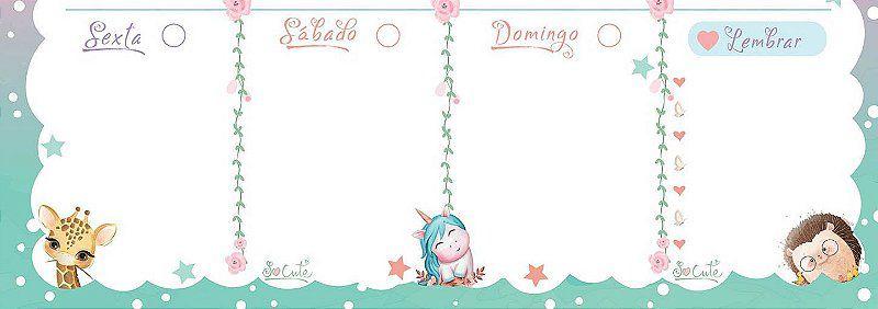 Imagem de Planner permanente semanal So Cute 53f 275x200mm - SD