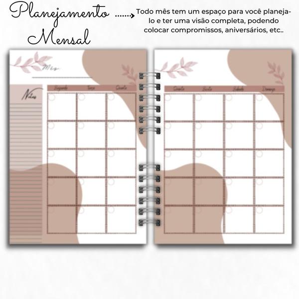 Imagem de Planner Pessoal de Planejamento Estratégico EMF.Planner (Preto c/ dourado)