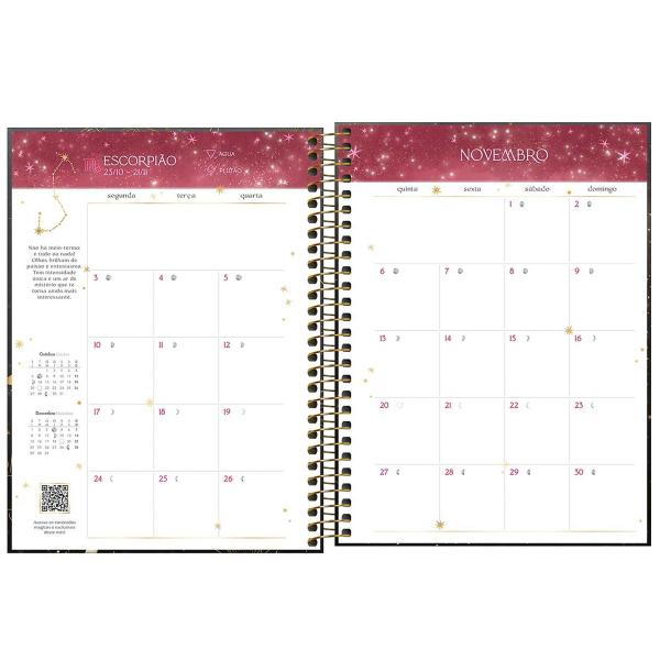 Imagem de Planner semanal 2025 espiral 80 folhas Magic M7 Tilibra