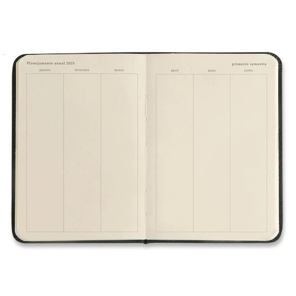 Imagem de Planner Semanal 2025 Kraft Flores Mini 9x13