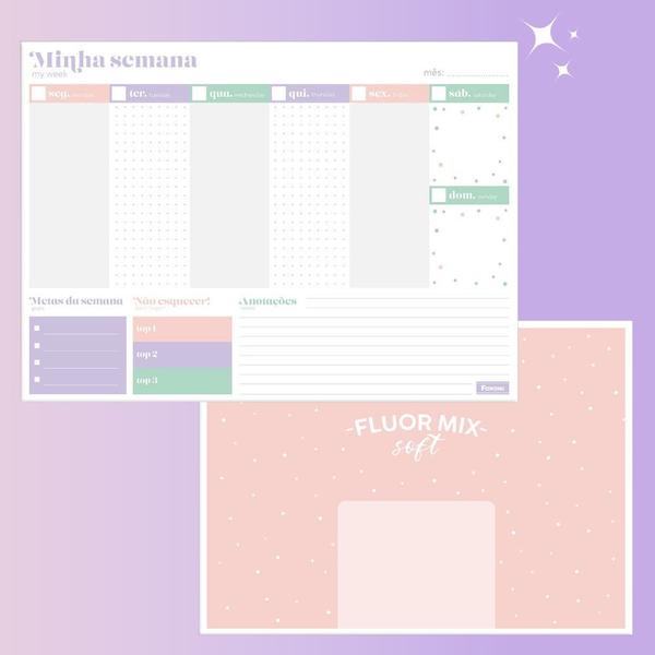 Imagem de Planner Semanal Bloco Foroni Fluor Mix