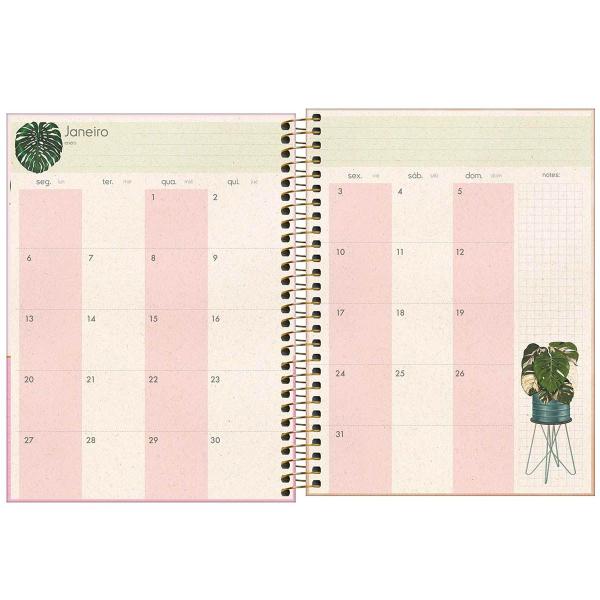 Imagem de Planner semanal espiral 2025 80 folhas Naturalis M7 Tilibra